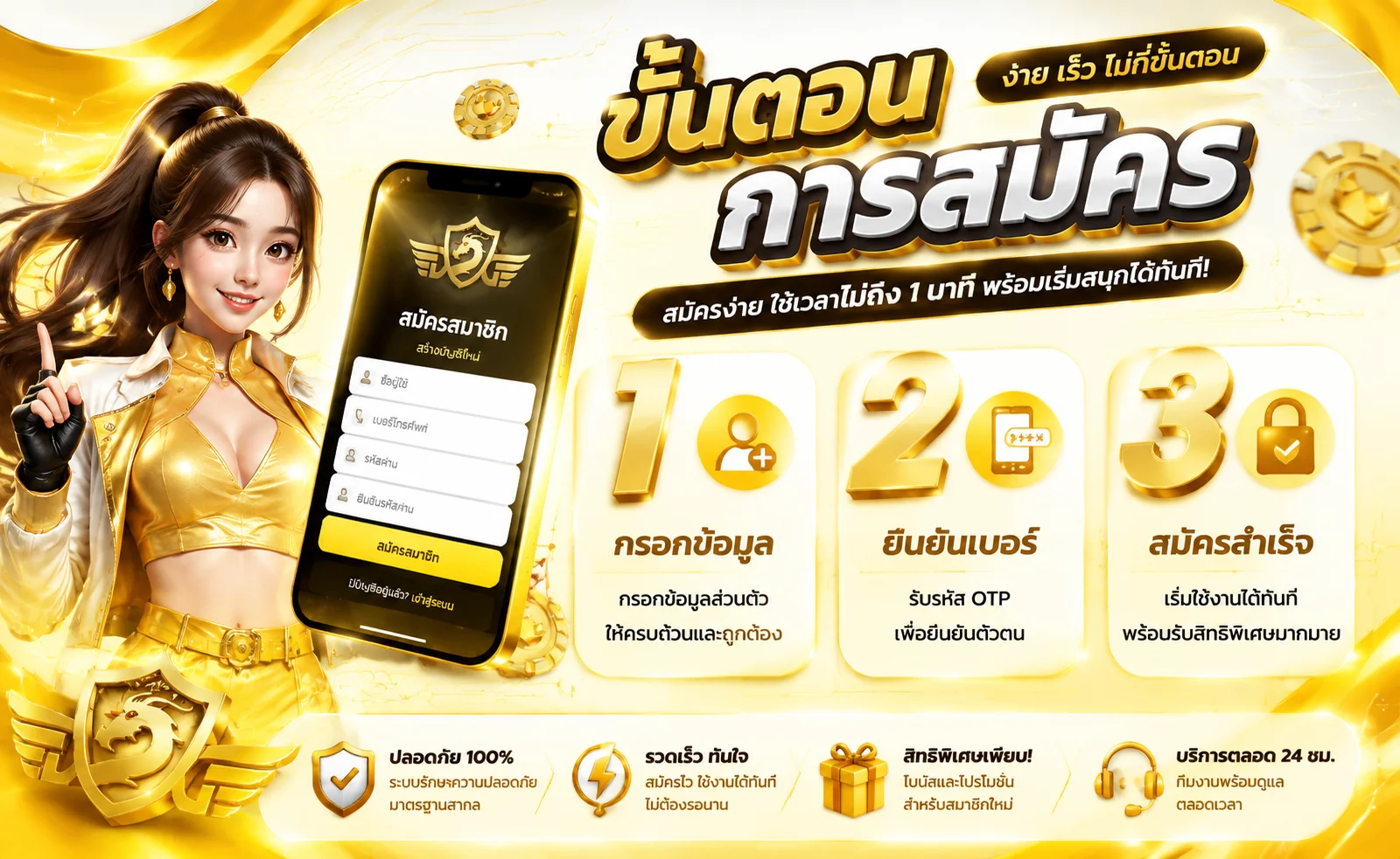สมัครสมาชิก VEGAS666 รับโบนัส 100% เข้าเล่นได้ทันที